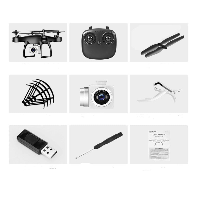 Aerial Camera Quadcopter 4K Ultra HD Live View GPS Auto-Return Foldable Remote Control for Outdoor Photography Travel Vlogging