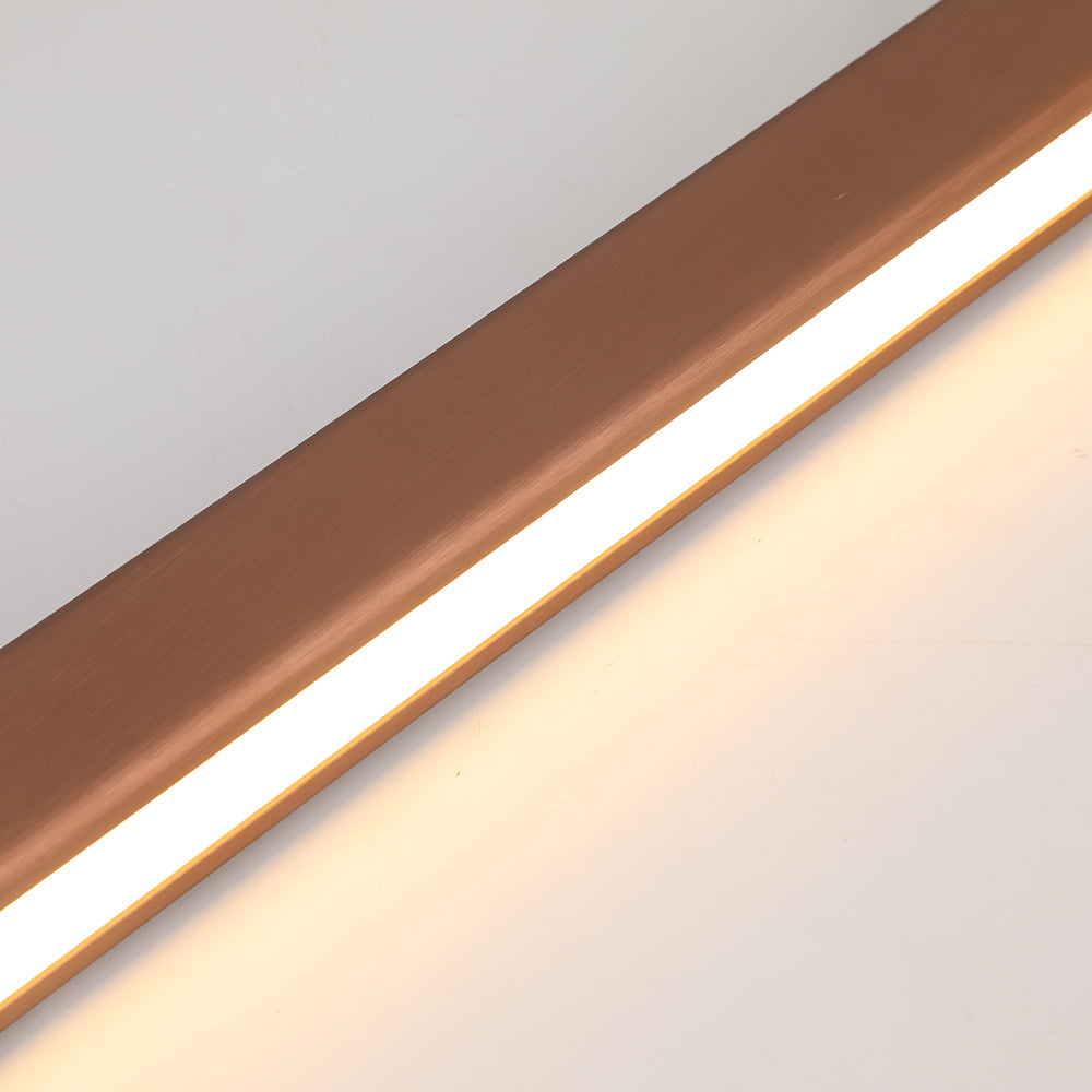 Linear LED Pendant Light Metal Frame Acrylic Diffuser Contemporary Dining Room Kitchen Island Ceiling Fixture Dimmable Modern Hanging Lamp