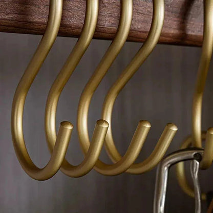 Metal S-Hook Closet Organizers – Space-Saving Hangers for Clothes, Scarves & Accessories – 5-Pack Rust-Resistant Wardrobe Hooks