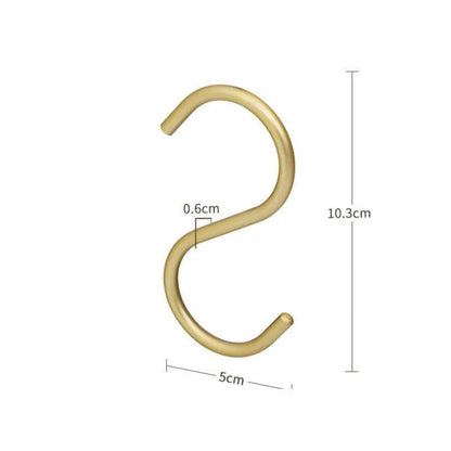 Metal S-Hook Closet Organizers – Space-Saving Hangers for Clothes, Scarves & Accessories – 5-Pack Rust-Resistant Wardrobe Hooks