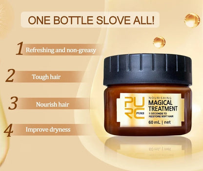 Deep Conditioning Hair Treatment Mask for Damaged Dry Hair – Intense Hydration & Frizz Control for Women & Men