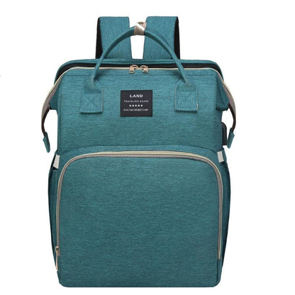 Multifunctional Baby Travel Backpack with Insulated Pockets & Water-Resistant Fabric for Parents On-the-Go