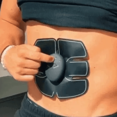 Stimulateur musculaire abdominal EMS portable alimenté par piles