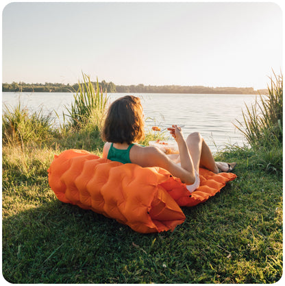 Self-Inflating Camping Sleeping Pad with Built-In Pump | Lightweight Insulated Sleep Mat for Backpacking Hiking Travel | 75x23 in Compact