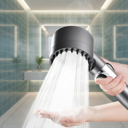 Handheld Filtered Shower Head with 9-Layer Purification System for Hard Water – High Flow Pressure Boost, ABS & Steel Construction, Water Ef