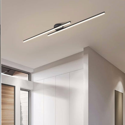 Plafonnier LED encastré — Disque rond à profil bas de 21 cm pour chambre, couloir, entrée — Montage en surface moderne en aluminium et acrylique avec