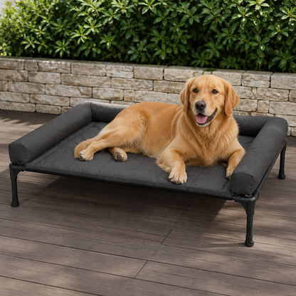 Ortekor Elevated Cooling Mesh Dog Bed (Removable Pillow-Top)