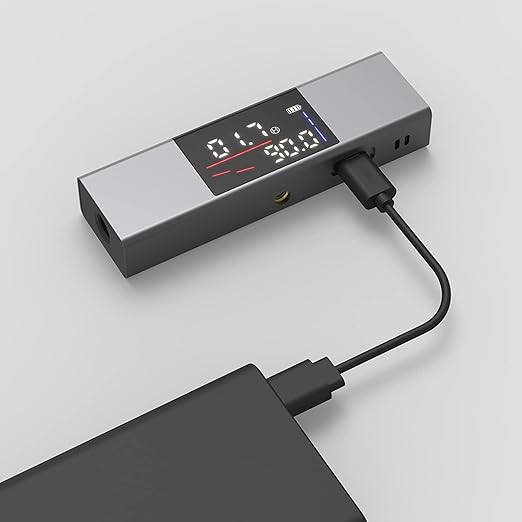 USB Rechargeable Cross Line Laser Tool with Digital Display for Home DIY Tile Installation Floor Leveling Wall Mounting Projects