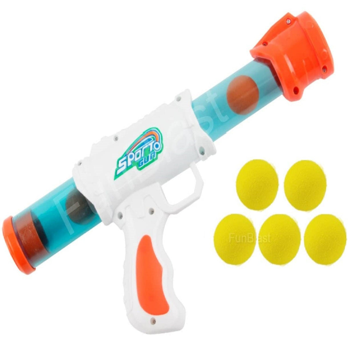 Jeu de tir interactif à air comprimé avec 5 balles en mousse EVA | Divertissement sûr en intérieur et en extérieur pour enfants