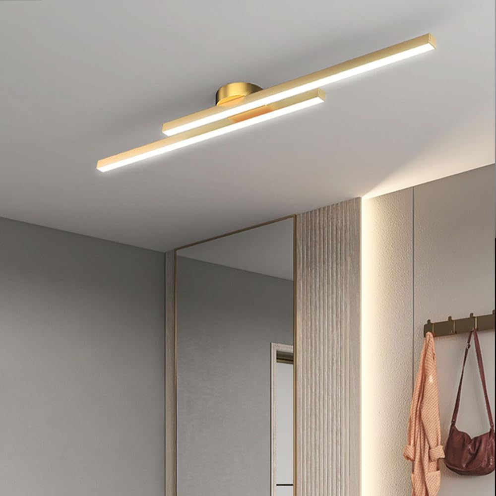 Plafonnier LED encastré — Disque rond à profil bas de 21 cm pour chambre, couloir, entrée — Montage en surface moderne en aluminium et acrylique avec