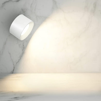 Cordless Rotating Sconce Light USB Rechargeable 3 in Magnetic Mount Touch Dimming Night Light for Bedside Hallway Closet Accent Lighting No