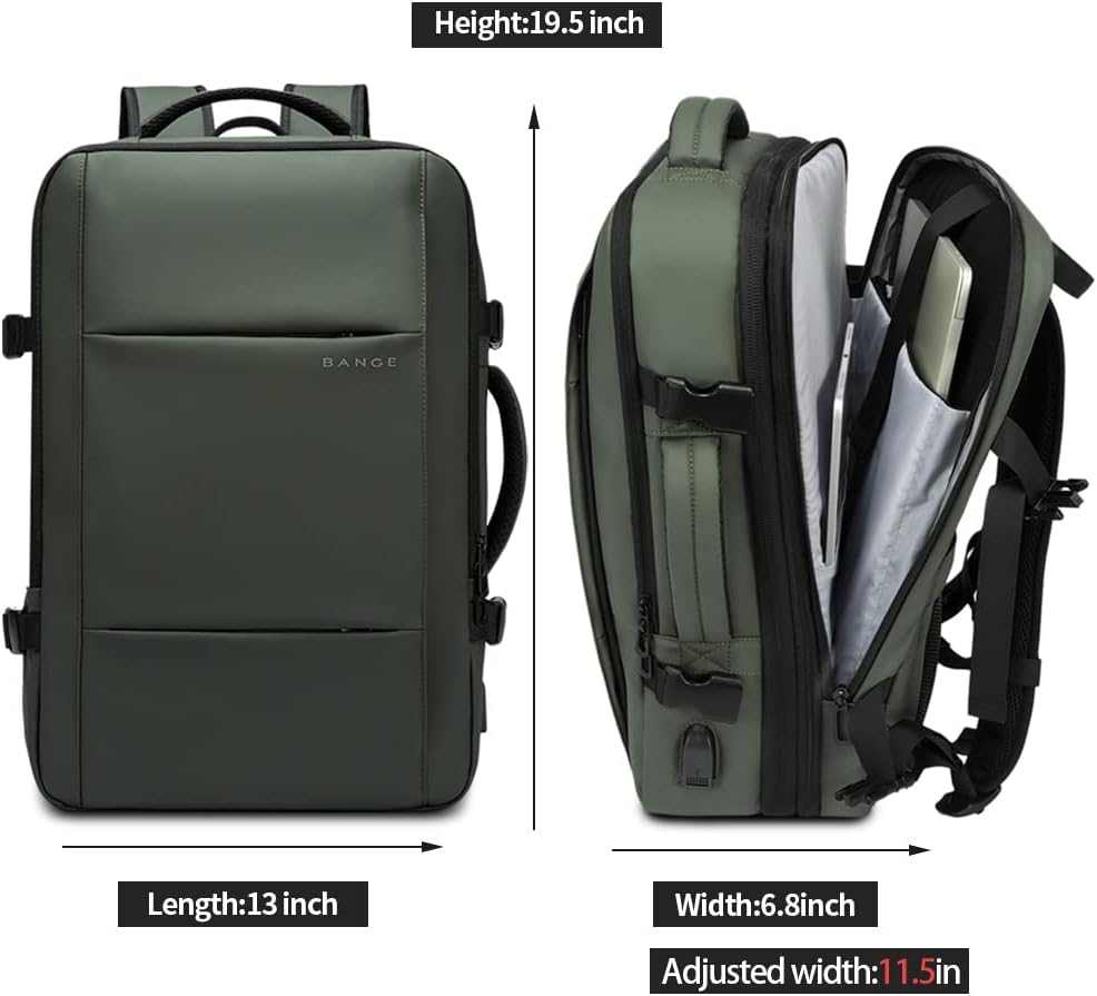 Convertible Carry-On Backpack with Laptop Compartment | Water-Resistant Travel Bag with Duffle Mode | Fits 17-Inch Laptop | Security Pocket