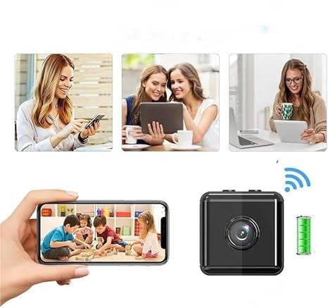 Compact 1080p WiFi Security Camera with Night Vision for Home & Office | Motion Alerts & App Control