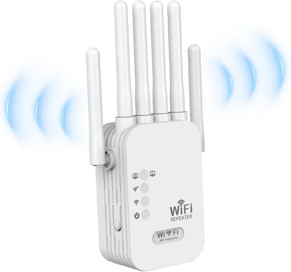 Répéteur WiFi | Amplificateur de signal WiFi extérieur longue portée avec conception résistante aux intempéries | Extension de portée WiFi pour la maison et le jardin