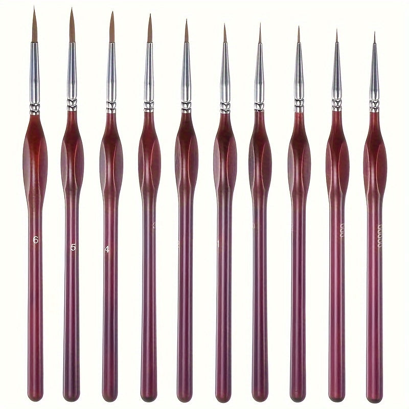 Fine Detail Brush for Painting – Precision Art Brush for Acrylic Oil Watercolor Canvas Work Model Building Miniatures