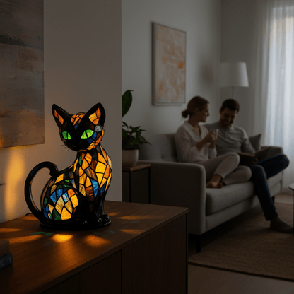 Rechargeable LED Silicone Cat Nightlight Touch Control Desk Lamp for Bedroom Office Kids Room Ambient Lighting Portable USB Powered Multi-Co