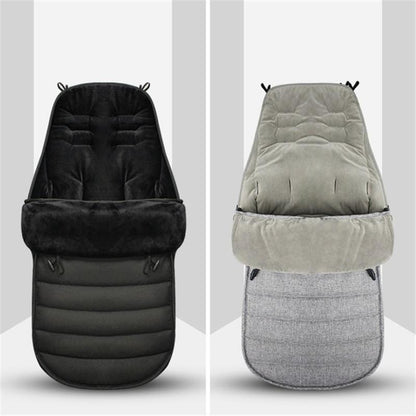 Insulated Stroller Footmuff & Sleep Sack for Infants – Windproof Cotton Bunting Bag with Dual Zippers for Prams, Car Seats & Indoor Use