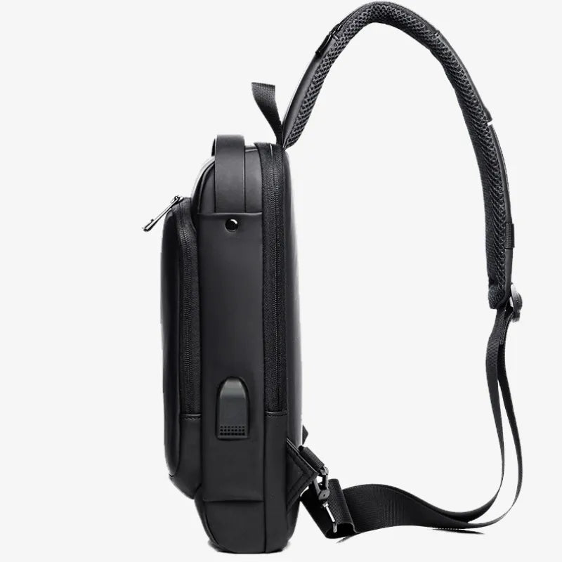 Compact Sling Bag with Combination Lock for Men and Women Crossbody Security Chest Pack for Travel Commute Outdoors