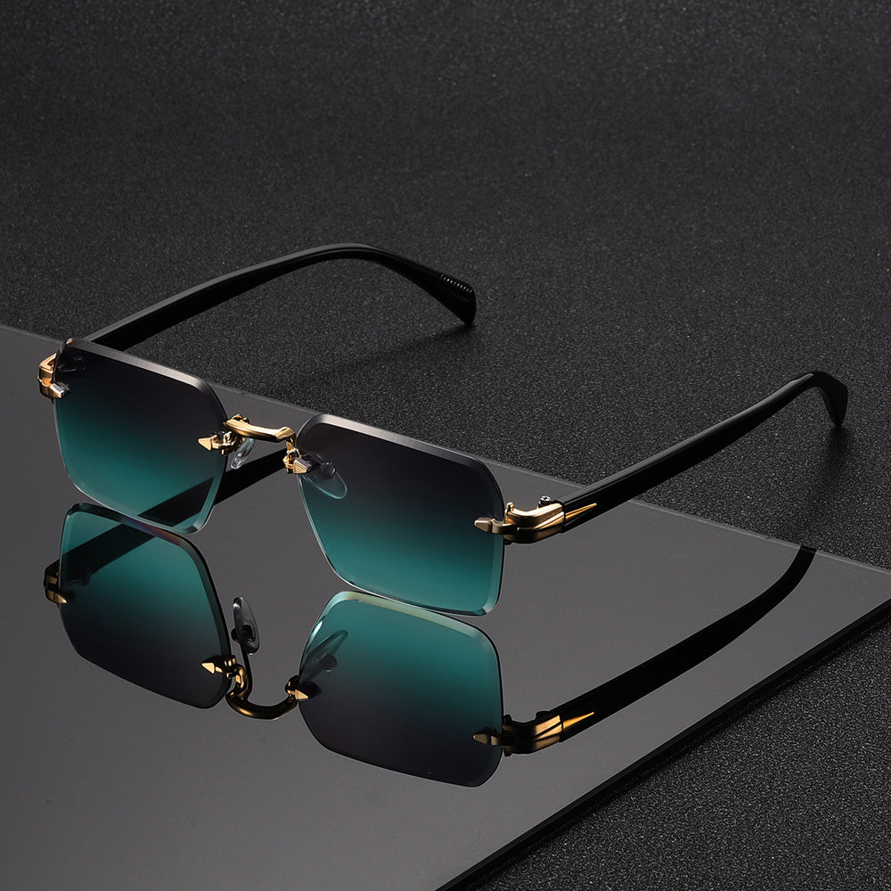 Lunettes carrées légères pour hommes, monture en métal, lunettes de mode transparentes pour un usage quotidien
