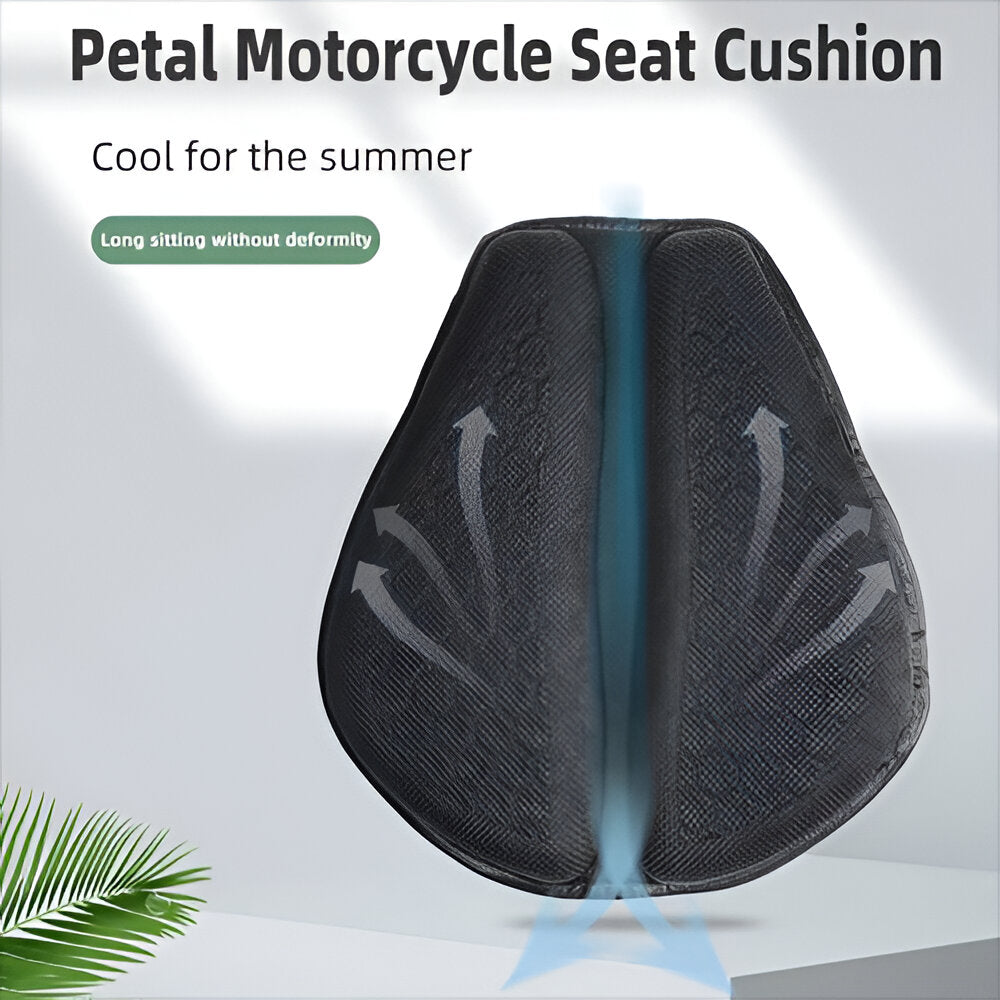 Ergonomic Gel Cushion Pad for Motorcycle Seats with Shock-Absorbing Honeycomb Design for Touring Cruiser Sport Bikes Road Trips Riders