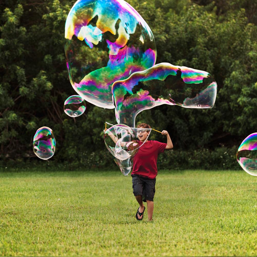 Grand kit de bulles pour enfants – Solution à bulles amusante
