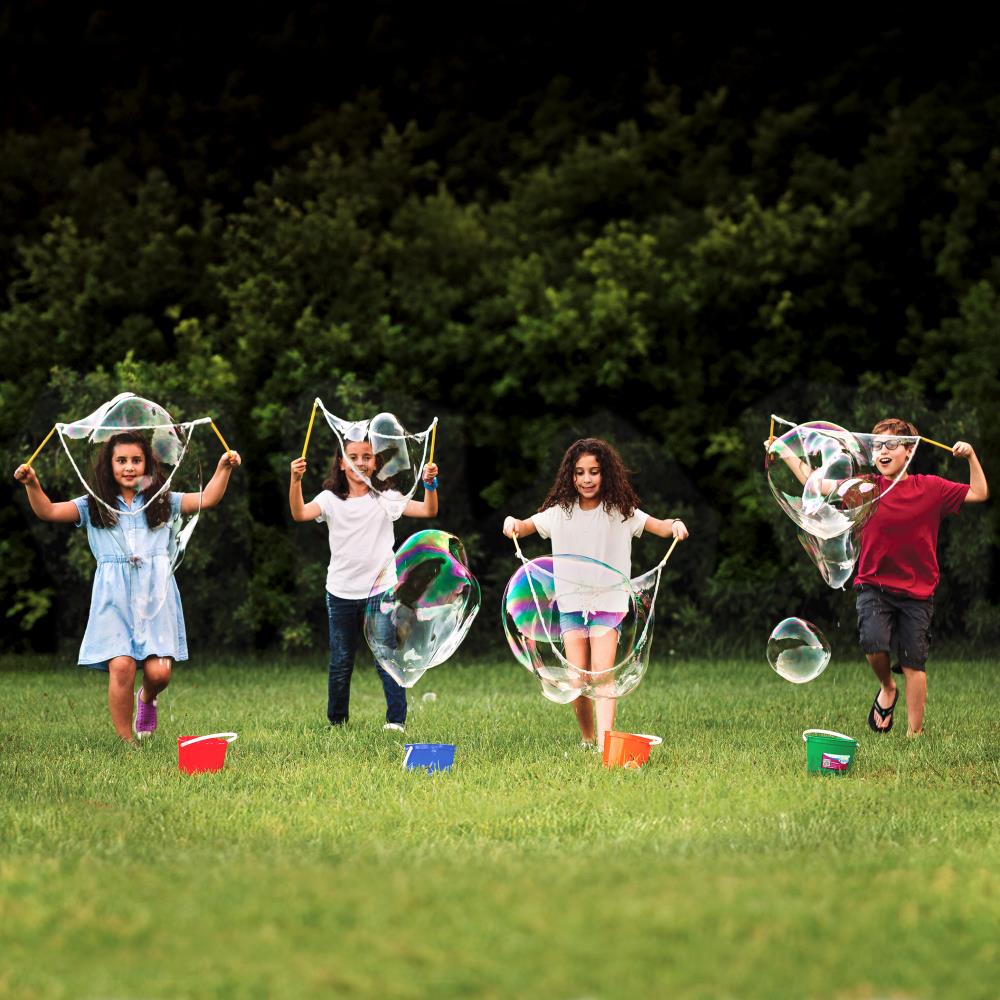 Grand kit de bulles pour enfants – Solution à bulles amusante