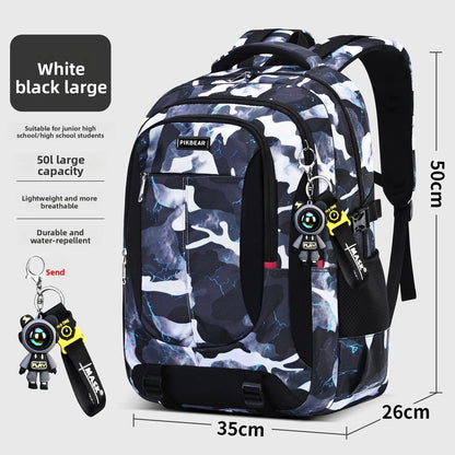 Multi-Compartment Student Backpack with Padded Laptop Sleeve & Adjustable Straps for School, College & Everyday Use