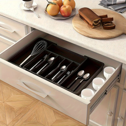 FLEXITRAY – Organisateur de couverts extensible pour tiroirs de cuisine