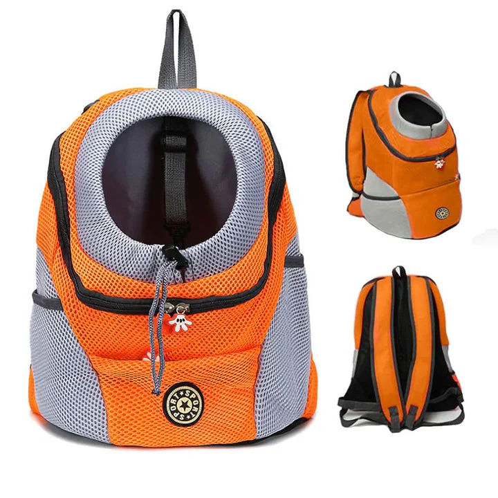 Pet Carrier Backpack for Dogs & Cats with Ventilated Mesh, Adjustable Straps & Storage Pockets for Hiking Travel Vet Visits