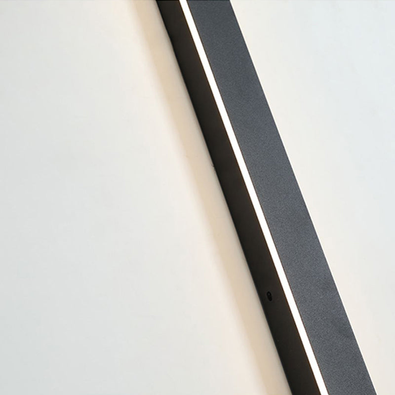 Applique murale LED verticale pour extérieur, 12-59 pouces, aluminium, étanche IP65, noire, pour porche, entrée, allée, jardin, mur, chemin, maison moderne