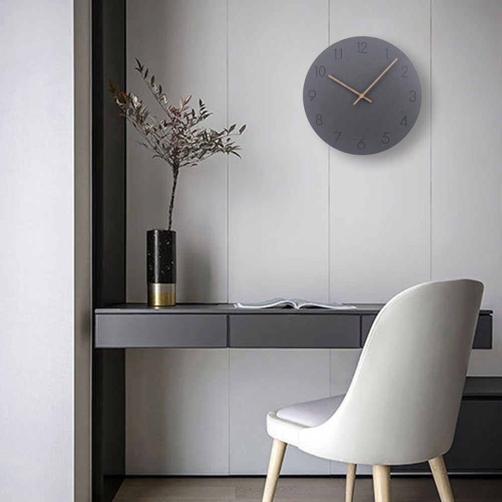 Minimalist Wall Clock Decor | Silent 29 cm Wood Clock with Elegant Scandinavian Design for Tranquil Spaces