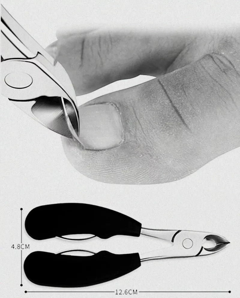 Heavy-Duty Nail Clipper with Extended Lever and Curved Jaw for Effortless Trimming | Thick Nails | Seniors | Grooming Tool | Ergonomic Grip
