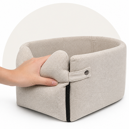 Ortekor Plush & Durable Polyester Dog Car Seat (Small/Medium)
