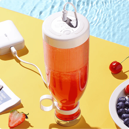 Mixeur personnel rechargeable par USB, bouteille de 500 ml pour smoothies, jus et shakes protéinés, idéal pour les déplacements, le sport, la maison, le bureau et l'entraînement