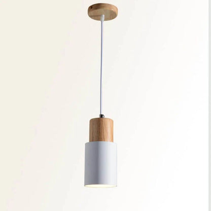 Suspension rustique chic en métal et bois