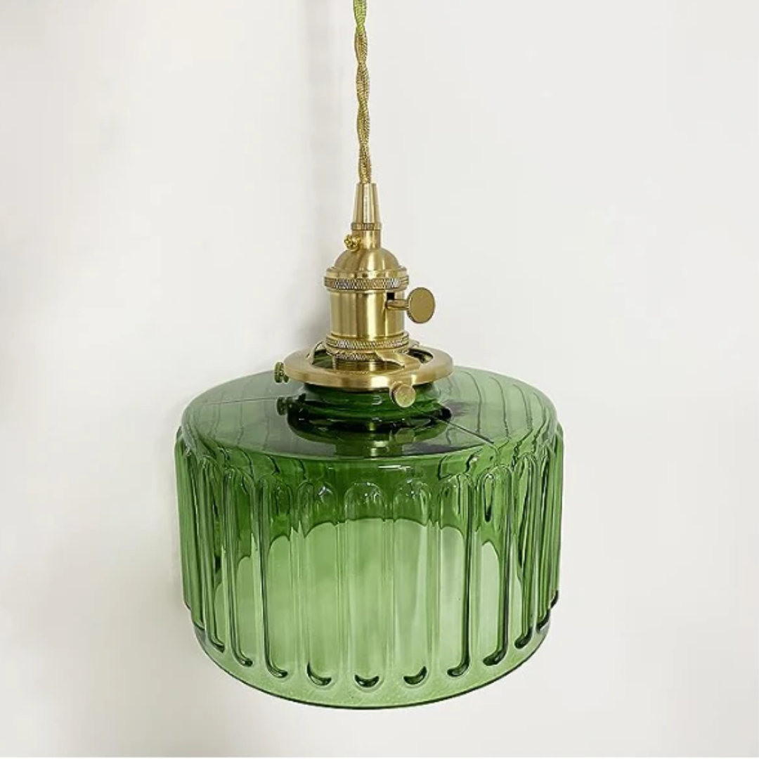 Adjustable Drop Ceiling Light with Textured Glass Shade E27 Socket for Kitchen Island Dining Room Counter Breakfast Bar Scandinavian Modern