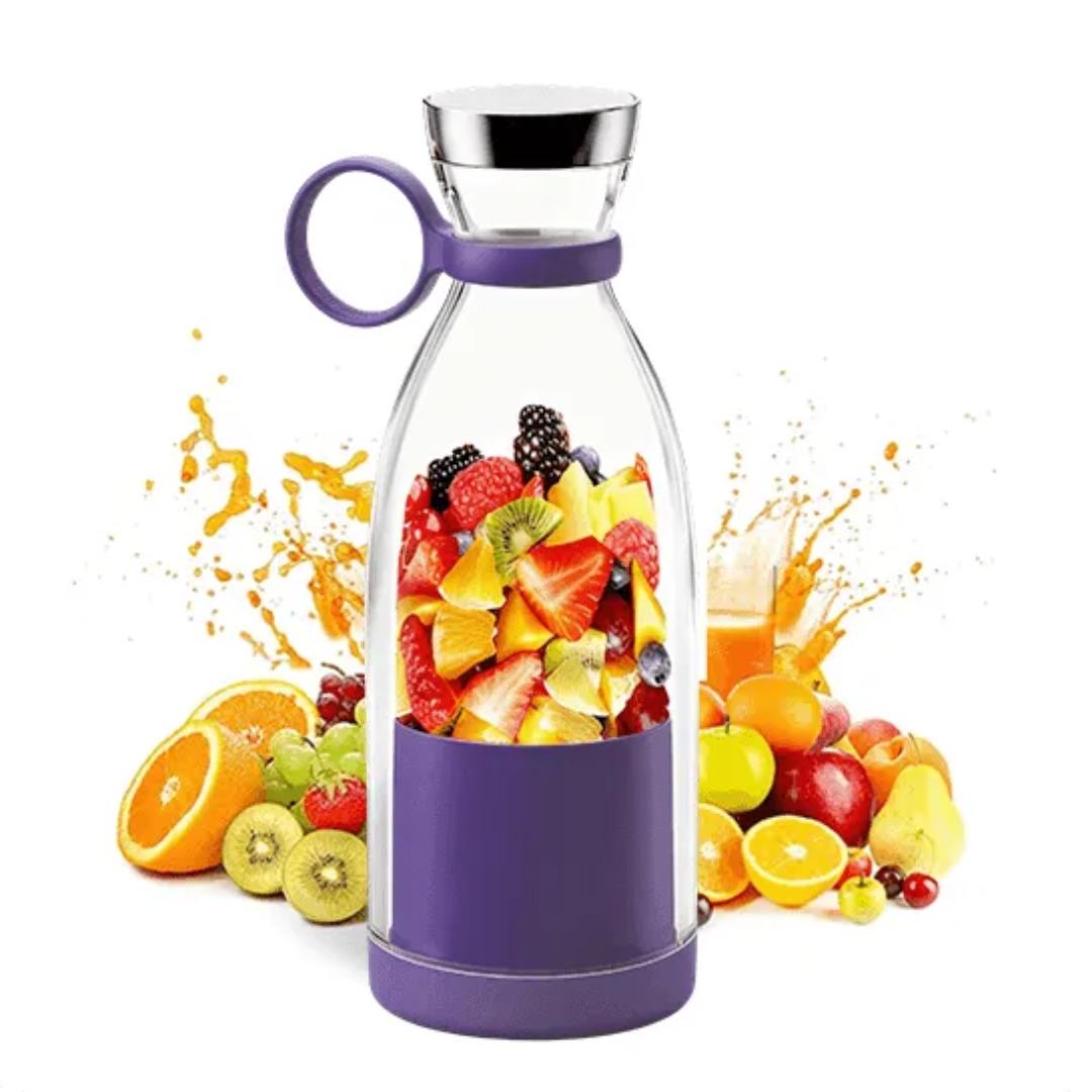 Mixeur personnel rechargeable par USB, bouteille de 500 ml pour smoothies, jus et shakes protéinés, idéal pour les déplacements, le sport, la maison, le bureau et l'entraînement