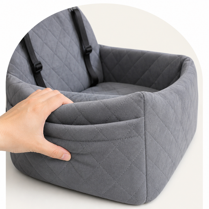 Ortekor Breathable & Washable Dog Car Seat (Built-In Safety Belt)
