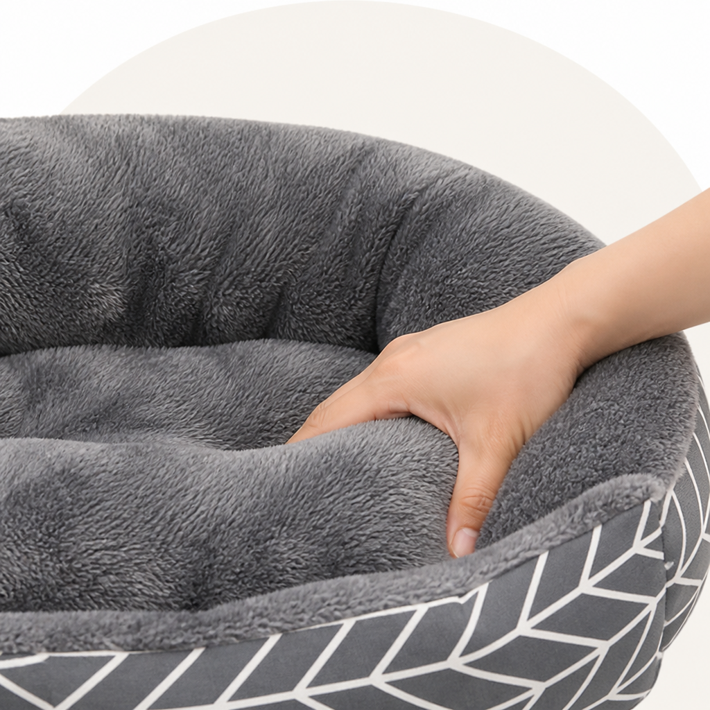 Ortekor Plush Polyester Winter Warm Dog Bed (Multiple Sizes)
