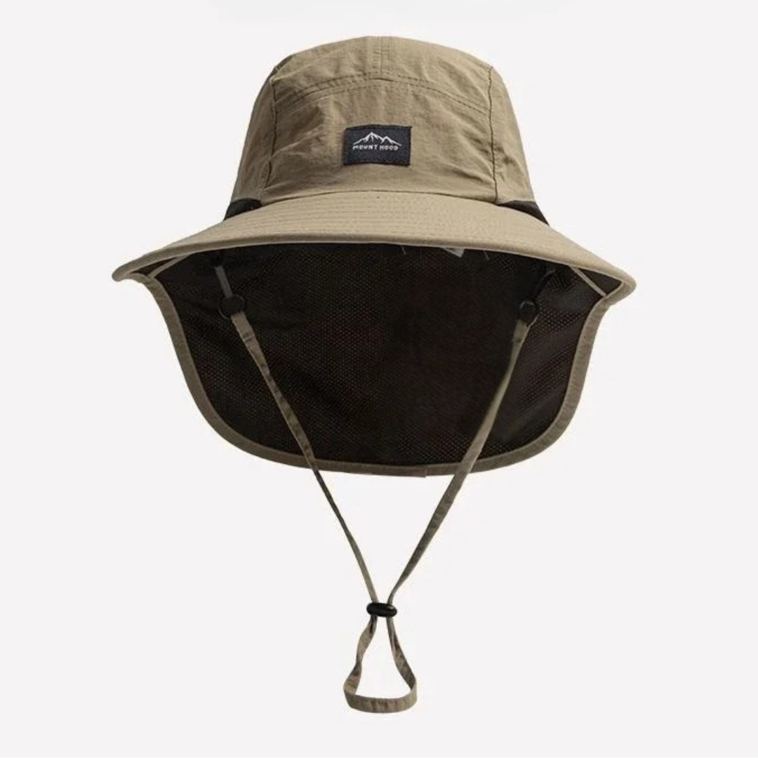 Adventure Fishing Headwear with Fold-Down Mesh Shield for Neck & Ears | Outdoor Boonie Cap for Hiking & Camping | UPF 50+ Shaded Crown &