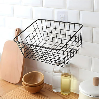 Panier de rangement Daxon - Fer durable, design compact