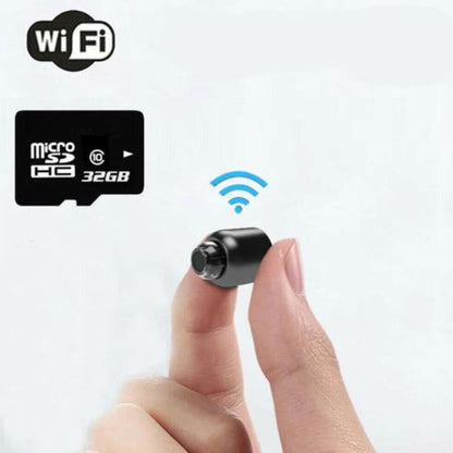 Compact WiFi Security Camera 1080P HD Motion Detection Night Vision Remote Monitor for Home Office Nursery