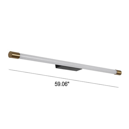 LED Vanity Light Fixture Aluminum 59 in Black Gold Over Mirror Bathroom Bedroom Hallway Linear Bar Sconce Hardwired 120V-240V
