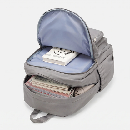 Multi-Compartment Student Backpack with Laptop Sleeve – Organized Travel Bag for School, College & Work