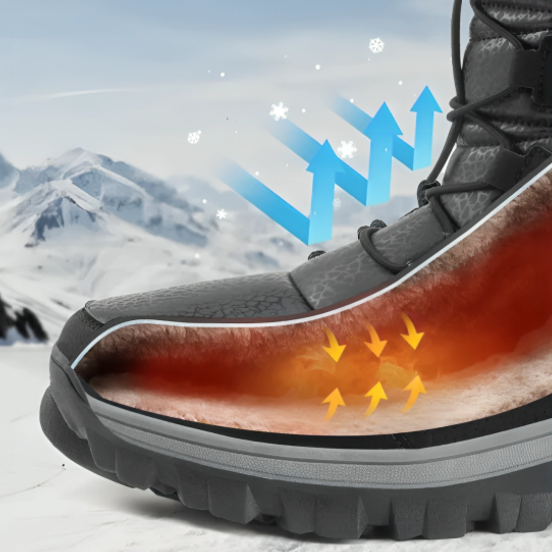 Women's Insulated Waterproof Winter Boots with Plush Lining – Slip-Resistant Platform Ankle Boots for Snow & Ice