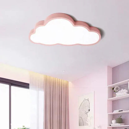 Cloud-Shaped LED Ceiling Light for Kids Rooms – Soft Warm Glow, Modern Playful Nursery Lighting Fixture, Energy-Efficient Acrylic Flush
