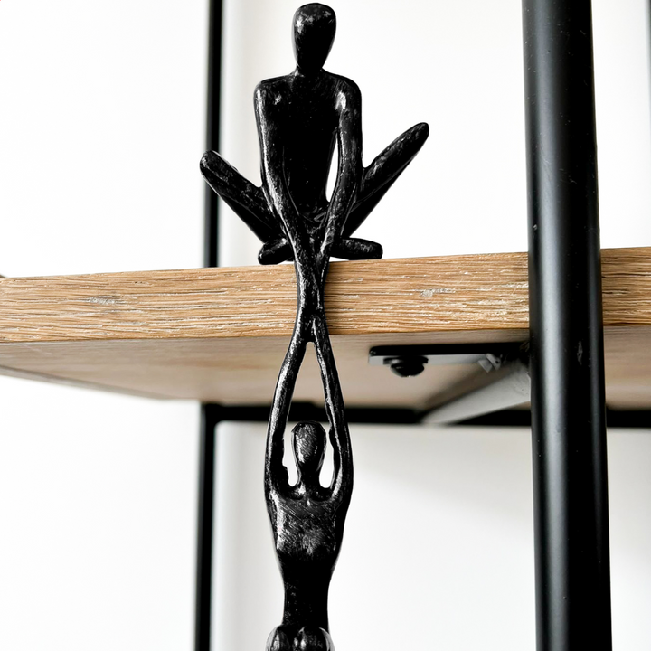 Intertwined Souls Sculpture | Modern Abstract Art Statue for Home Decor | Handcrafted Resin Figurine for Living Room Bedroom Office