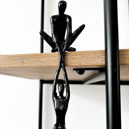 Intertwined Souls Sculpture | Modern Abstract Art Statue for Home Decor | Handcrafted Resin Figurine for Living Room Bedroom Office