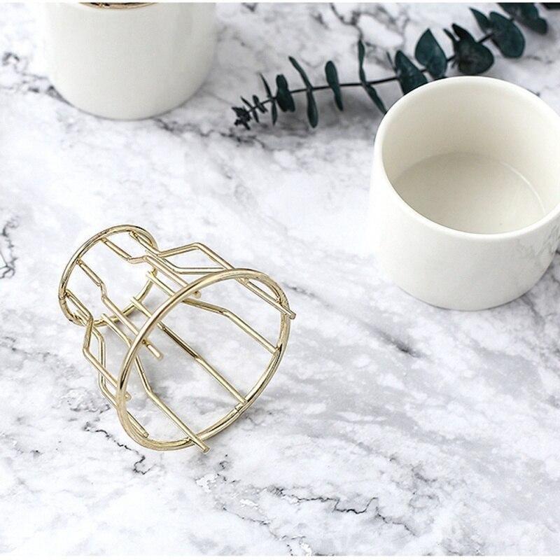 Iron and Ceramic Vase with Grated Design
