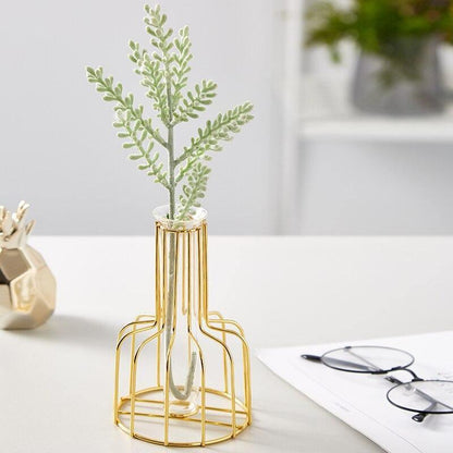 Vase with Test Tube and Iron Stand
